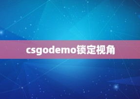 csgodemo锁定视角