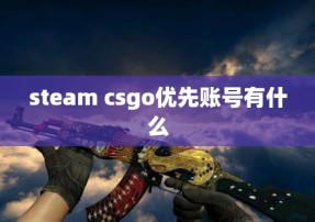 steam csgo优先账号有什么