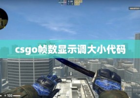 csgo帧数显示调大小代码