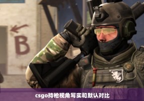 csgo持枪视角写实和默认对比