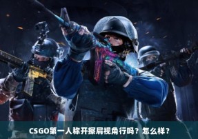 CSGO第一人称开擦肩视角行吗？怎么样？