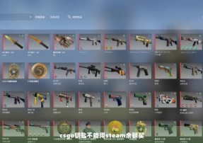 csgo钥匙不能用steam余额买