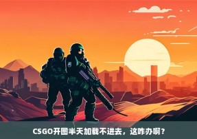 CSGO开图半天加载不进去，这咋办啊？