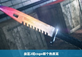 战区2和csgo哪个热度高