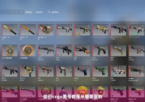 你们csgo黑号都是从哪里买的