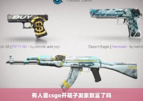 有人靠csgo开箱子发家致富了吗