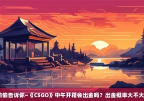 偷偷告诉你~《CSGO》中午开箱会出金吗？出金概率大不大？