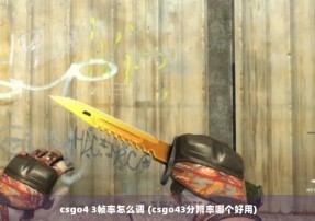 csgo4 3帧率怎么调 (csgo43分辨率哪个好用)