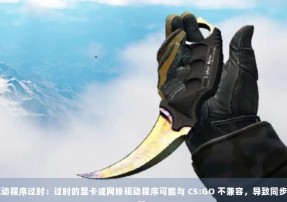 驱动程序过时：过时的显卡或网络驱动程序可能与 CS:GO 不兼容，导致同步问题。