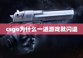 csgo为什么一进游戏就闪退