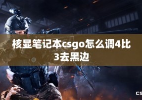 核显笔记本csgo怎么调4比3去黑边