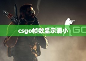 csgo帧数显示调小