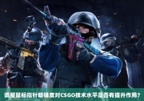 调整鼠标指针精确度对CSGO技术水平是否有提升作用？