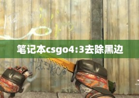 笔记本csgo4:3去除黑边