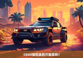 CSGO官匹真的只能买吗？