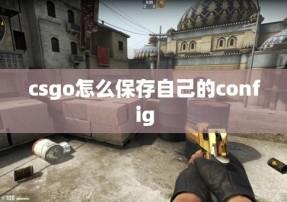 csgo怎么保存自己的config