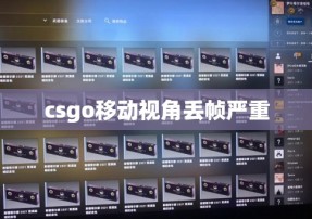 csgo移动视角丢帧严重