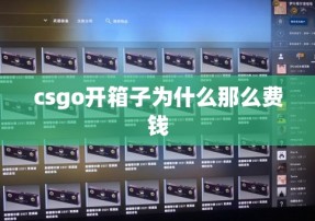 csgo开箱子为什么那么费钱