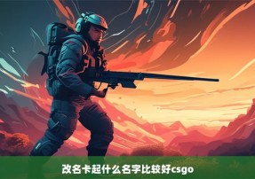 改名卡起什么名字比较好csgo