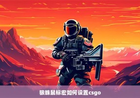 狼蛛鼠标宏如何设置csgo