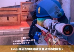 CSGO匪徒连狙有哪些便宜又好看的皮肤？