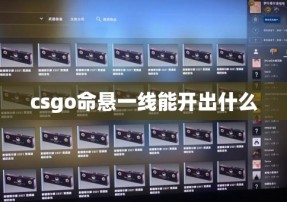 csgo命悬一线能开出什么