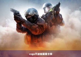 csgo不掉帧画面卡顿