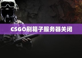 CSGO刷箱子服务器关闭