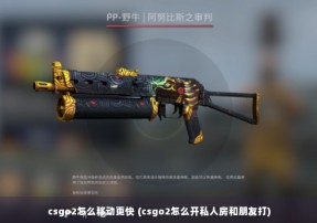 csgo2怎么移动更快 (csgo2怎么开私人房和朋友打)