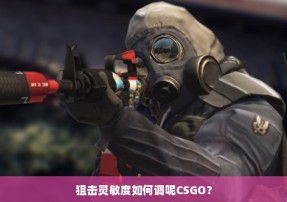 狙击灵敏度如何调呢CSGO？