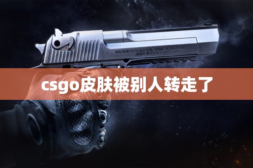 csgo皮肤被别人转走了