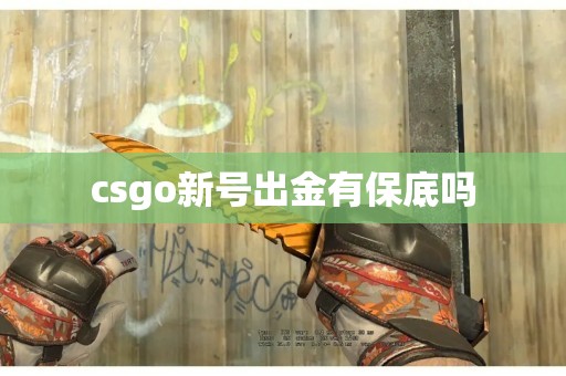 csgo新号出金有保底吗