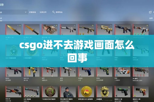 csgo进不去游戏画面怎么回事