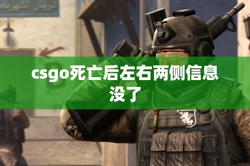 csgo死亡后左右两侧信息没了