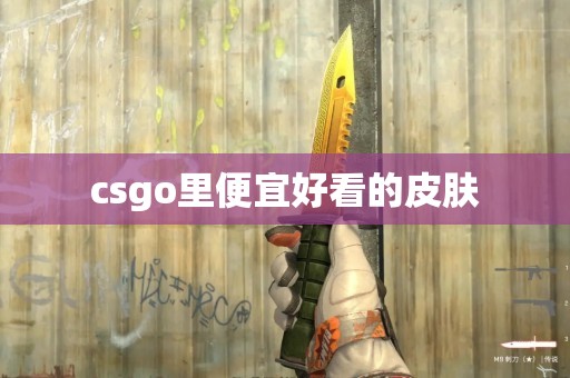 csgo里便宜好看的皮肤