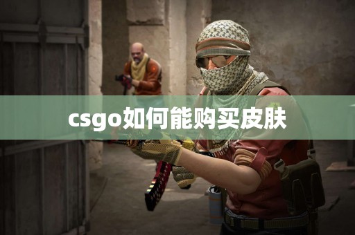 csgo如何能购买皮肤