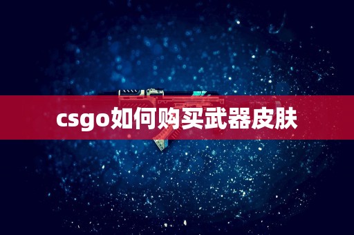 csgo如何购买武器皮肤