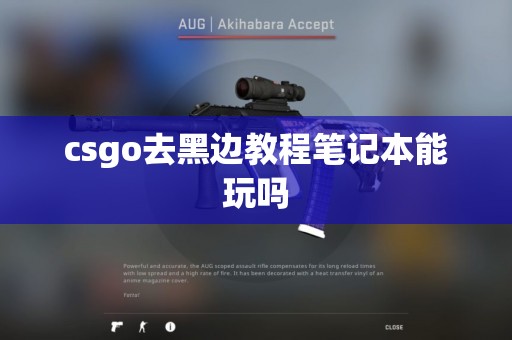 csgo去黑边教程笔记本能玩吗