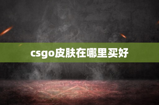 csgo皮肤在哪里买好