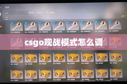 csgo观战模式怎么调