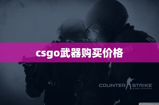 csgo武器购买价格