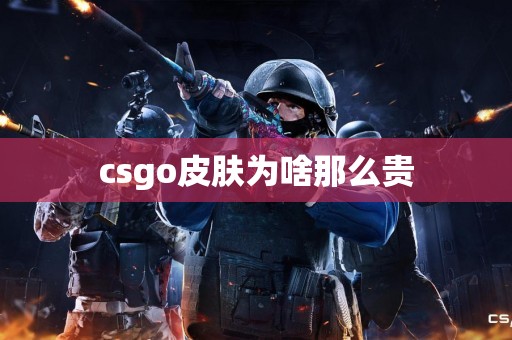 csgo皮肤为啥那么贵