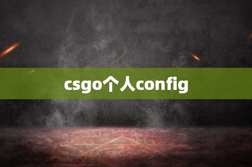 csgo个人config