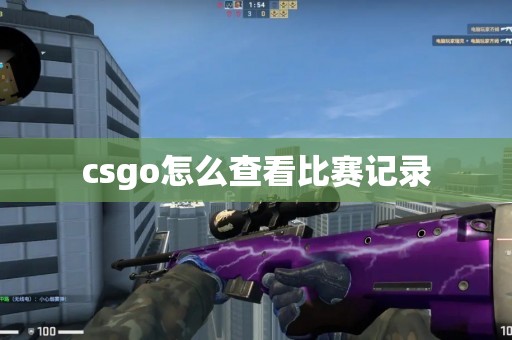 csgo怎么查看比赛记录