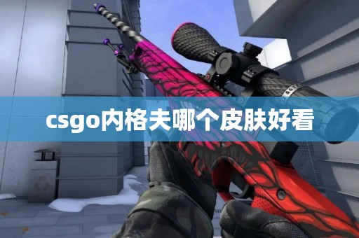 csgo内格夫哪个皮肤好看