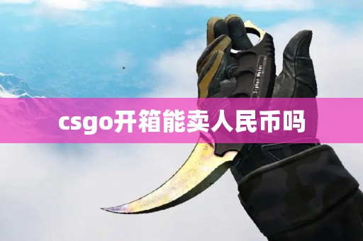 csgo开箱能卖人民币吗