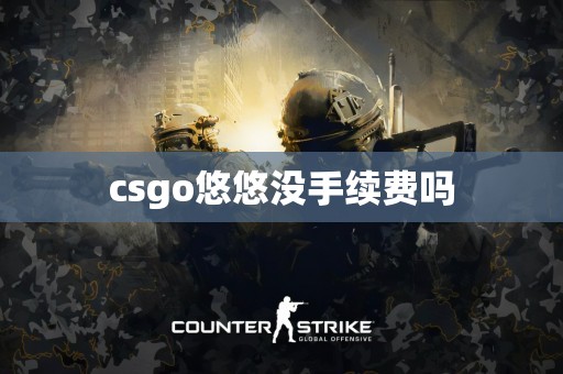 csgo悠悠没手续费吗