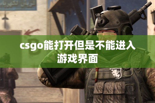 csgo能打开但是不能进入游戏界面