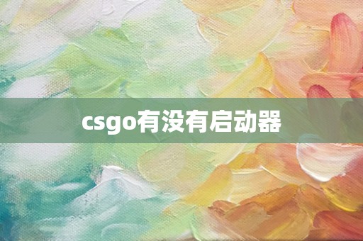 csgo有没有启动器