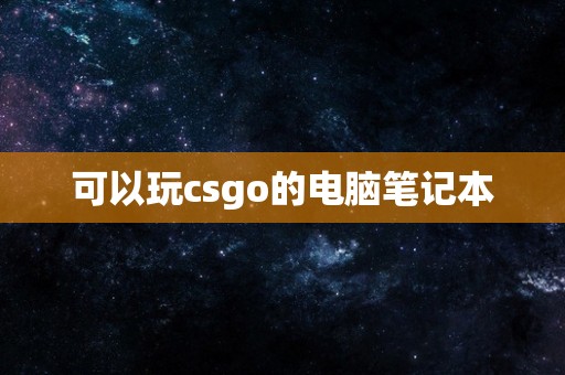 可以玩csgo的电脑笔记本